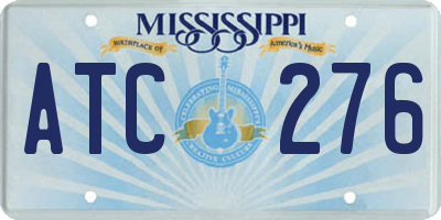 MS license plate ATC276