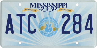 MS license plate ATC284