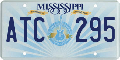 MS license plate ATC295