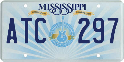 MS license plate ATC297