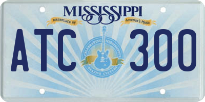 MS license plate ATC300
