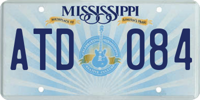 MS license plate ATD084