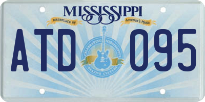 MS license plate ATD095