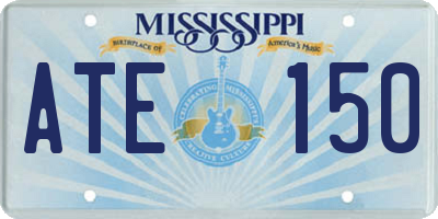 MS license plate ATE150