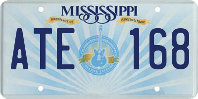 MS license plate ATE168