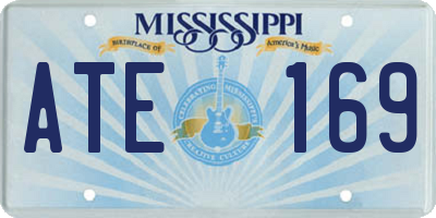 MS license plate ATE169