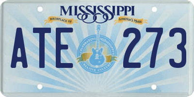 MS license plate ATE273