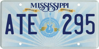 MS license plate ATE295