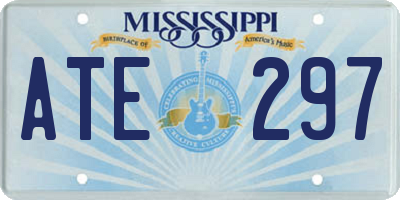 MS license plate ATE297