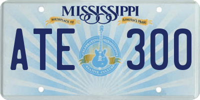 MS license plate ATE300