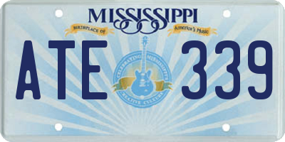 MS license plate ATE339