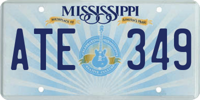 MS license plate ATE349