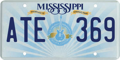MS license plate ATE369