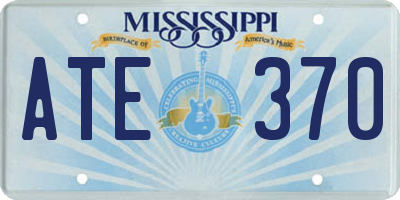 MS license plate ATE370