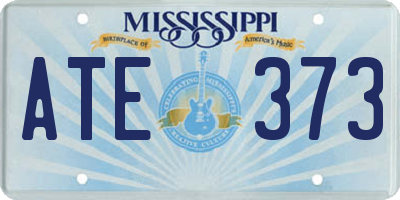 MS license plate ATE373