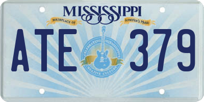 MS license plate ATE379