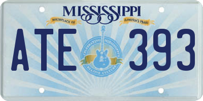 MS license plate ATE393