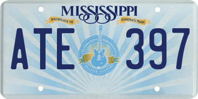 MS license plate ATE397