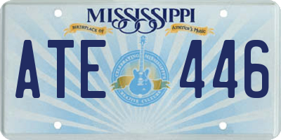 MS license plate ATE446