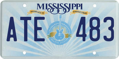 MS license plate ATE483