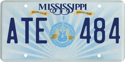 MS license plate ATE484