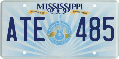 MS license plate ATE485