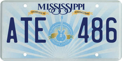 MS license plate ATE486