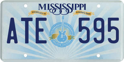 MS license plate ATE595