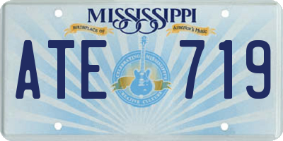 MS license plate ATE719