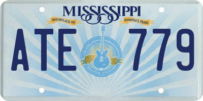 MS license plate ATE779