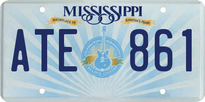 MS license plate ATE861