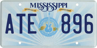 MS license plate ATE896