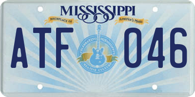MS license plate ATF046