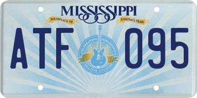 MS license plate ATF095