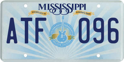 MS license plate ATF096
