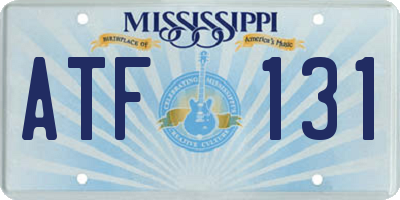 MS license plate ATF131