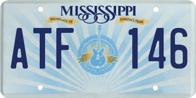 MS license plate ATF146