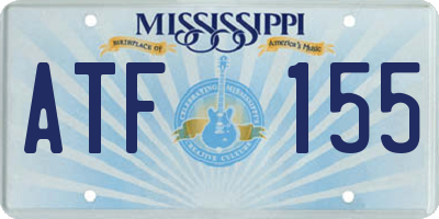 MS license plate ATF155