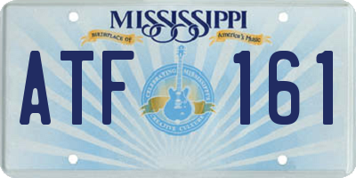 MS license plate ATF161