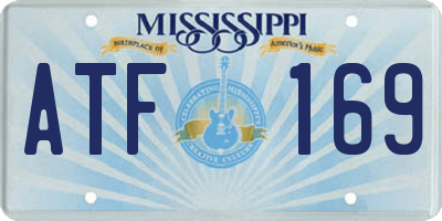 MS license plate ATF169