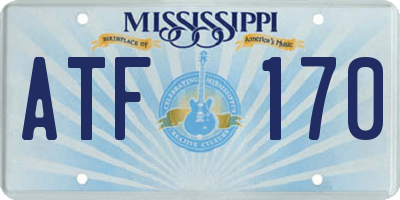 MS license plate ATF170
