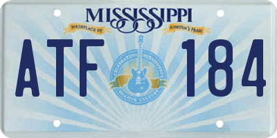MS license plate ATF184