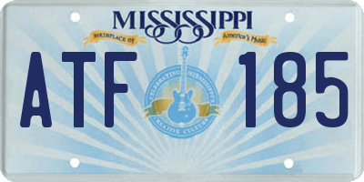 MS license plate ATF185