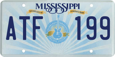MS license plate ATF199
