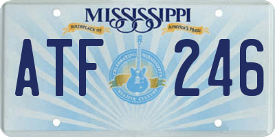 MS license plate ATF246