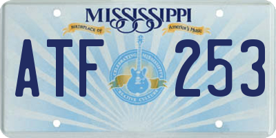MS license plate ATF253