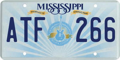 MS license plate ATF266