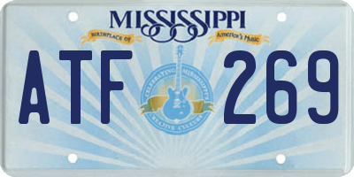 MS license plate ATF269