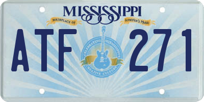 MS license plate ATF271