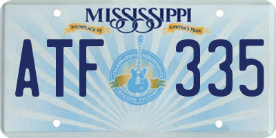 MS license plate ATF335